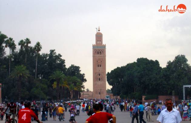 Kutubiya-Moschee in Marrakesch auf der Marokko Rundreise