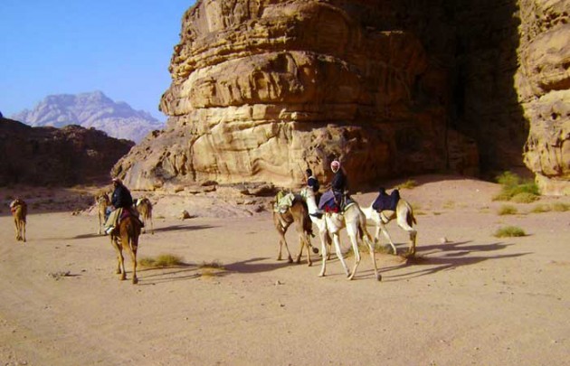 Kamelritt in Wadi Rum
