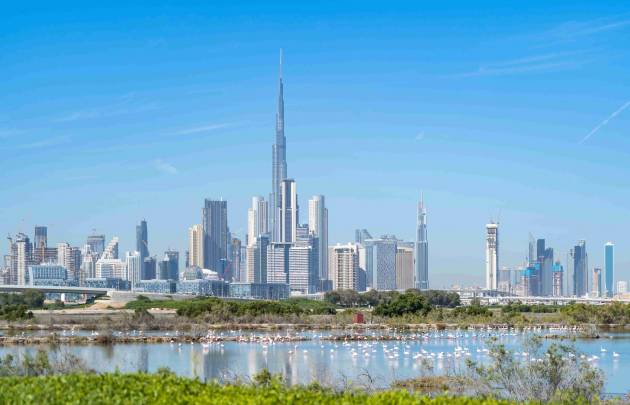 Modernes Dubai mit Burj Khalifa