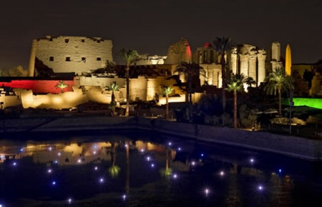 Sound & Light Show im Karnak Tempel