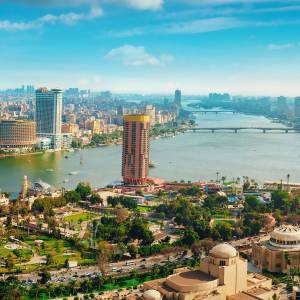 Statue Ramses des großen in Memphis